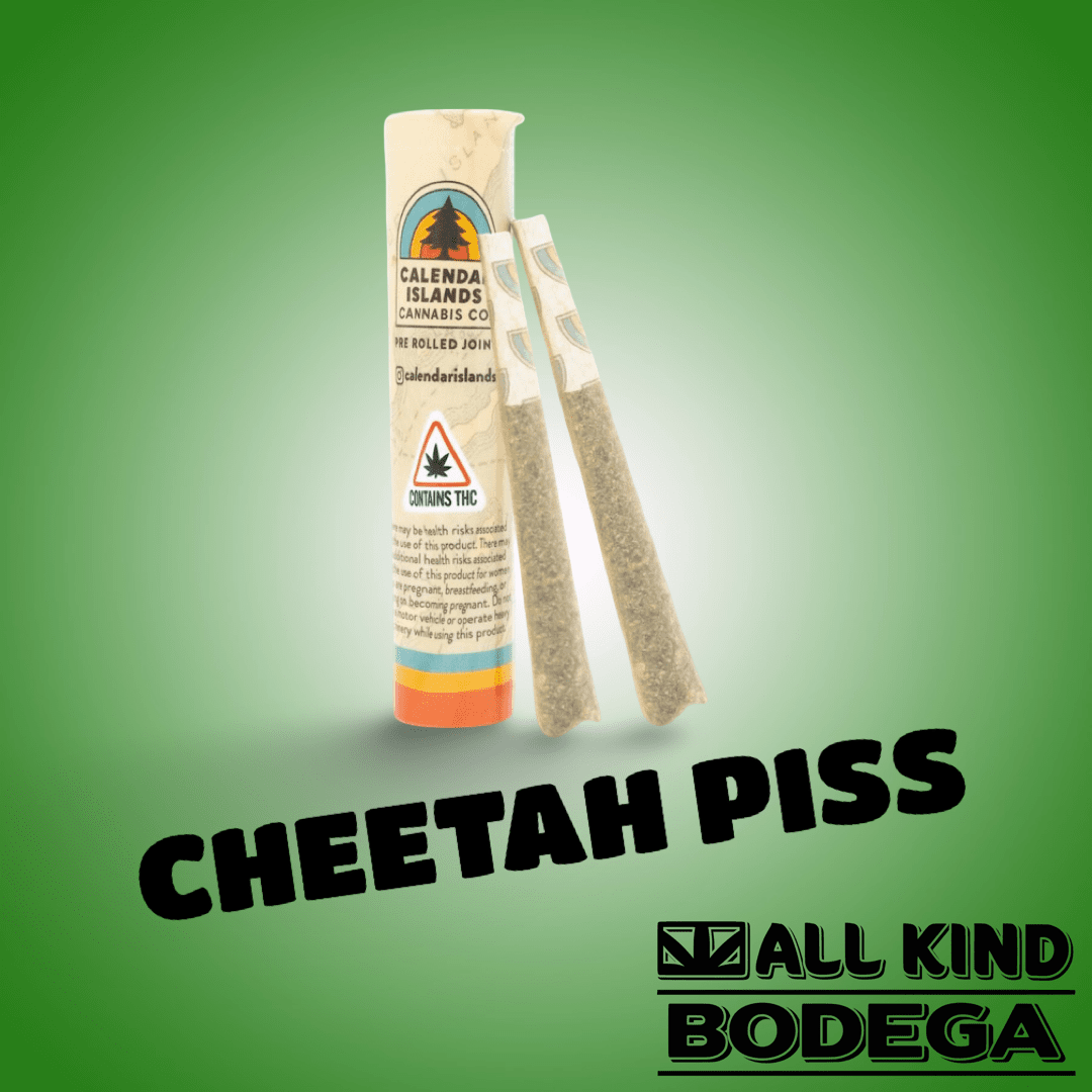 Cheetah Piss .5g Preroll 2 pack (@calendarislands)