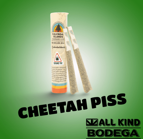 Cheetah Piss .5g Preroll 2 pack (@calendarislands)