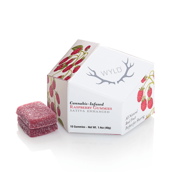 Raspberry Sativa Enhanced Gummies 100mg