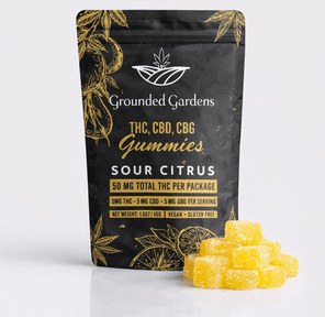 Gummies I 1-1-1 Sour Citrus I 50mg I Grounded Gardens I 10pc