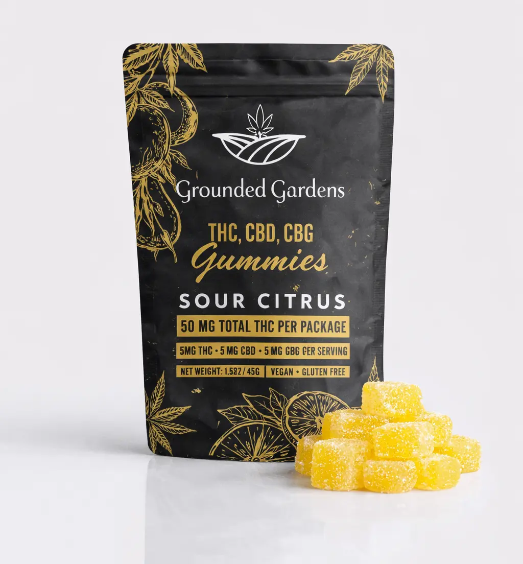 Gummies I 1-1-1 Sour Citrus I 50mg I Grounded Gardens I 10pc