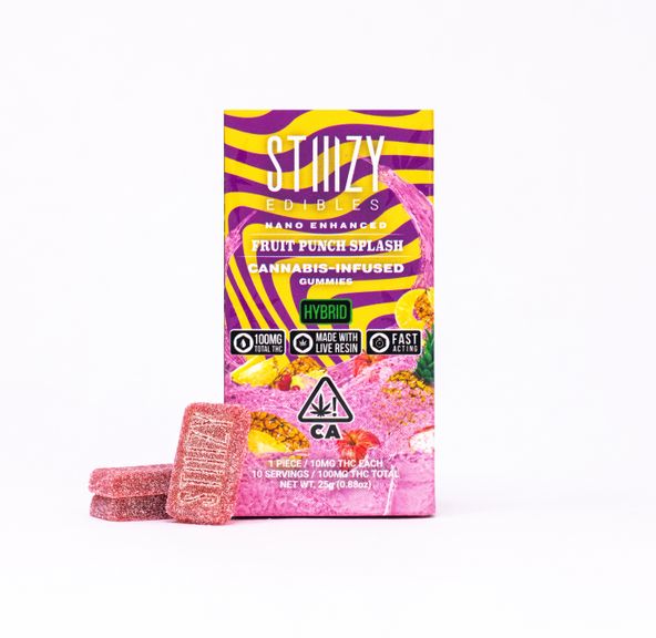 STIIIZY EDIBLES - 100MG FRUIT PUNCH SPLASH