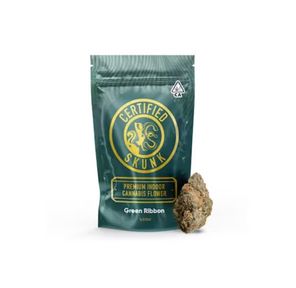 Premium Indoor Flower Green Ribbon