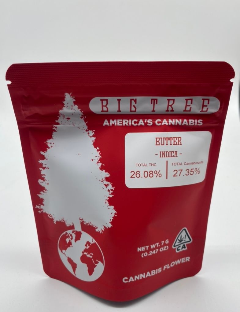 Butter (indica) - 7g Flower (THC 26%) by Big Tree Cannabis **Buy 2 for $120**