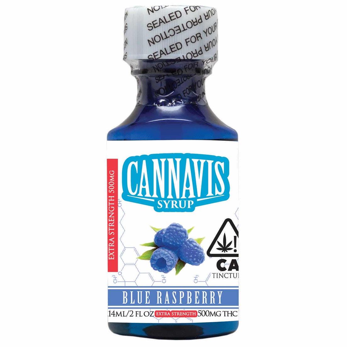 Cannavis - 500mg Blue Raspberry THC Syrup - Extra Strength