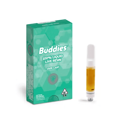 Buddies Live Resin Cartridge Bubba Diagonal 1g