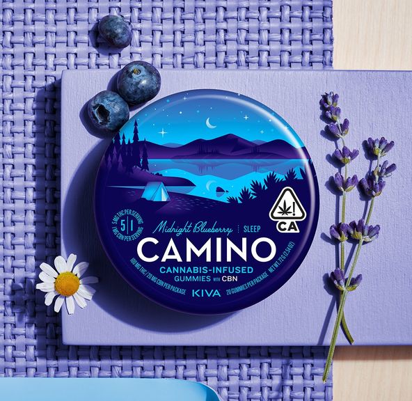 Midnight Blueberry Sleep, 100mg, Edible -Camino