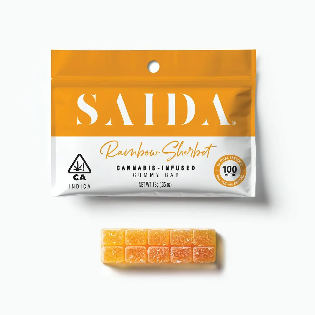 Gummy Bar - Rainbow Sherbet 100mg 13.00 g