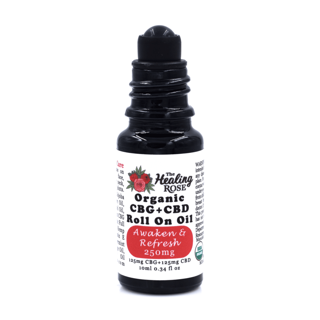 Awaken & Refresh | 250mg Organic CBG+CBD Roll-On | The Healing Rose