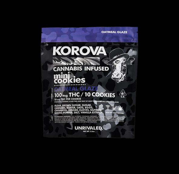 Korova - Oatmeal Glaze 100mg cookie