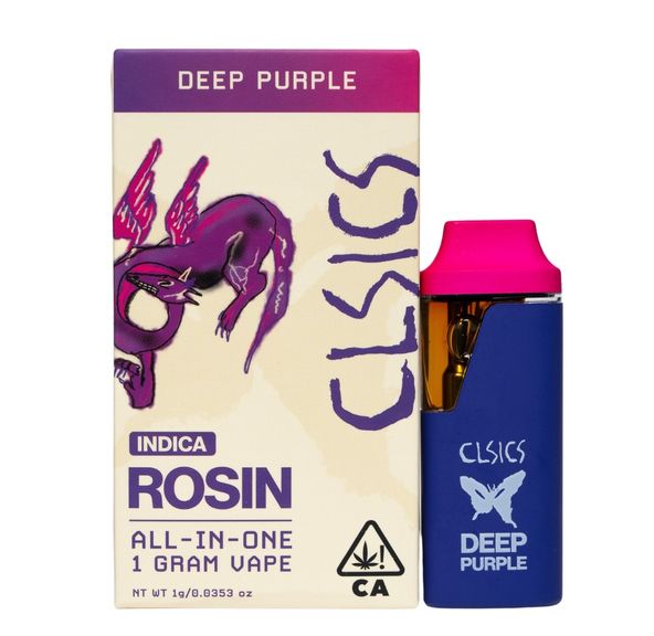 CLSICS Live Rosin AIO Vape Deep Purple 1g