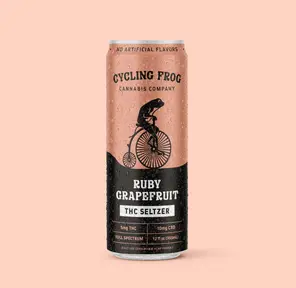 CF 5mg THC Ruby Grapefruit Seltzer, Single