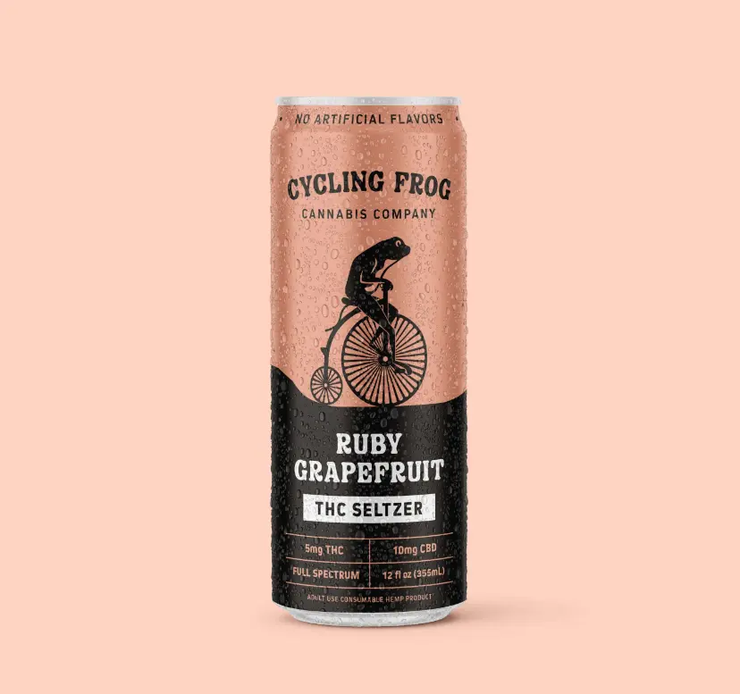 CF 5mg THC Ruby Grapefruit Seltzer, Single