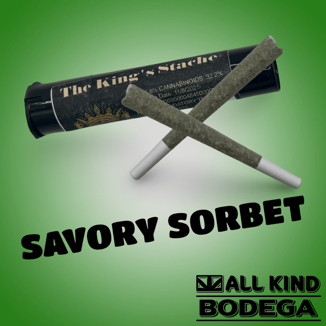Savory Sorbet .5g preroll 2 pack (1g total) (@thekingsstache)