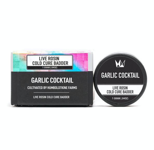 2. West Coast Cure 1g Cold Cure Live Rosin Badder - Garlic Cocktail (H)