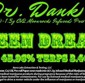 DR DANKS GREEN DREAM MOON ROCK INFUSED PRE-ROLL 1.5G