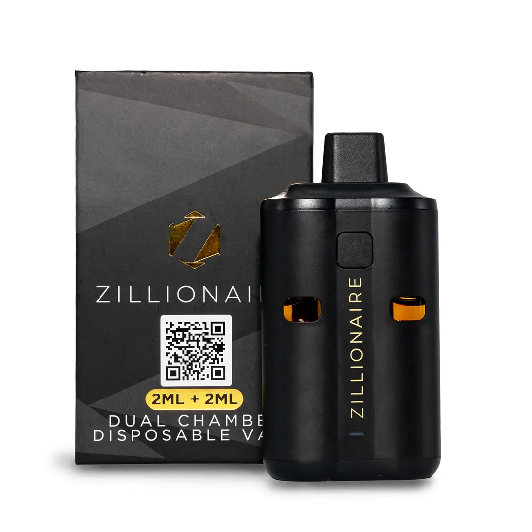2ML + 2ML Dual Chamber Disposable Vape by Zillionaire - Grand Daddy Purple X Octane 94