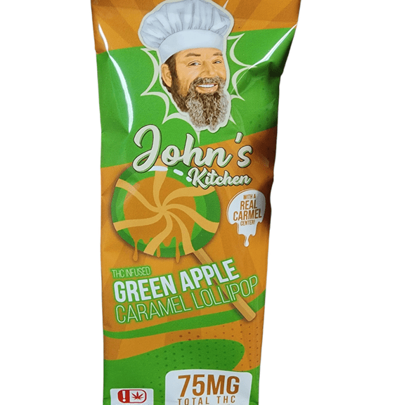 JKJ Green Apple Caramel Lollipop 75mg