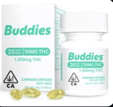 BUDDIES LLR CAPSULES- SATIVA 50MG 20PC