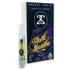 22K | Vape Cart | 1g | Distillate | Black Mamba