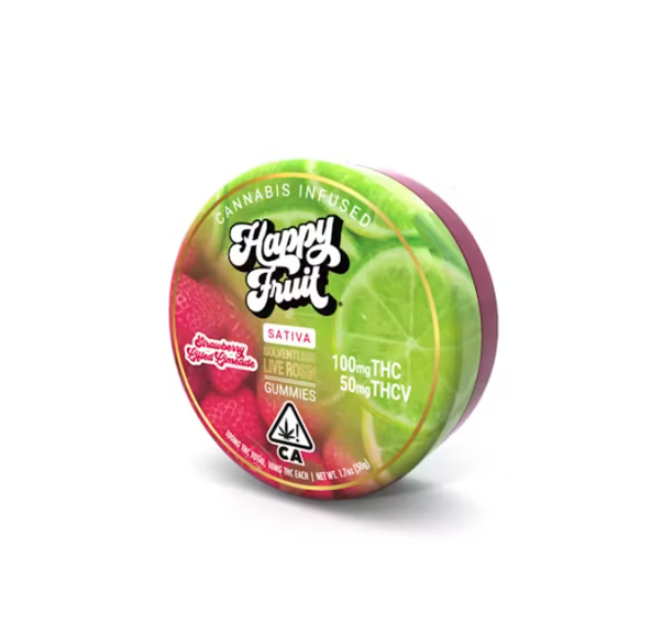 Strawberry Limeade Rosin Gummies : 100 MG THC 50 MG THC-V