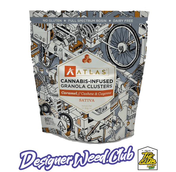 Granola Clusters Caramel Cashew & Cayenne 80mg (10mg ea) from Atlas Brand
