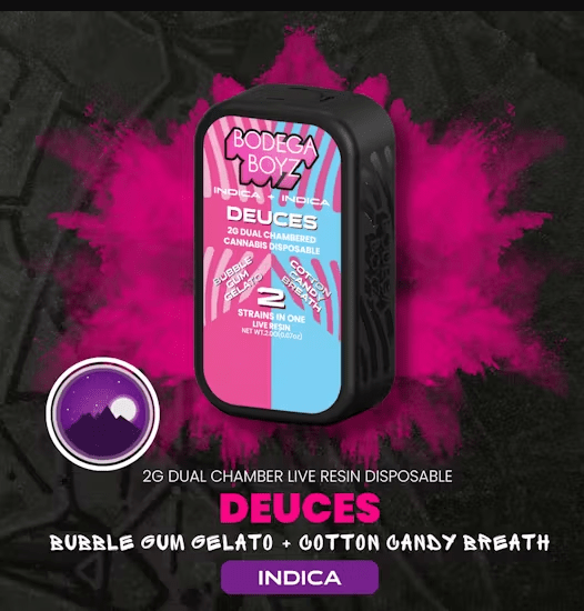 Bodega Boys - Bubble Gum Gelato x Spun Sugar Disposable Vape 1g