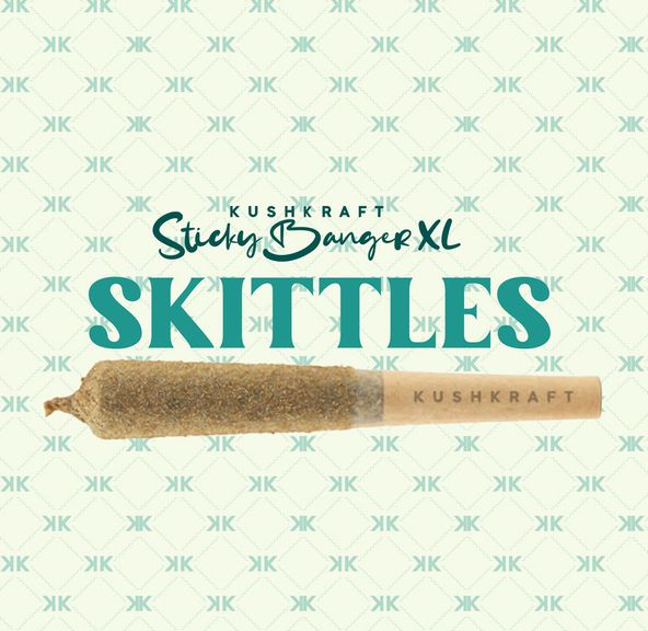 1 x 2G XL Infused Sticky Banger Indica Skittles by KushKraft