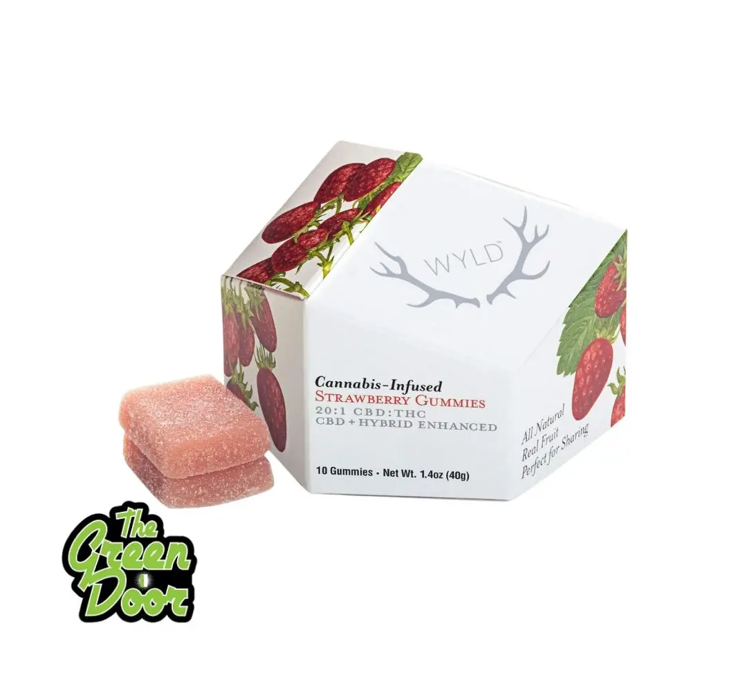 WYLD - Strawberry 20:1 CBD - Gummies - 10PK - 100MG