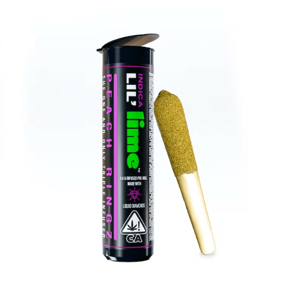 Diamond & Hash Infused Lil' (Mini Pre Roll) | Peach Ringz
