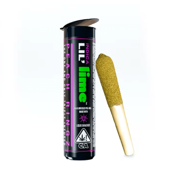 Diamond & Hash Infused Lil' (Mini Pre Roll) | Peach Ringz