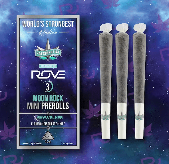 Presidential Moon Rock Mini Pre-roll Pack Skywalker 1.5g