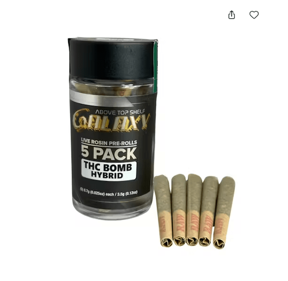 Galaxy - THC Bomb Lil Galaxy Diamond Sauce 5pk Prerolls 3.5g