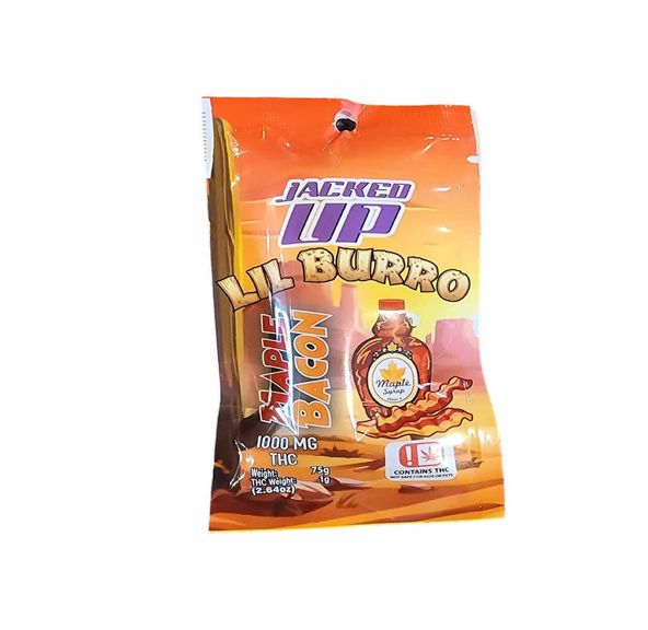 Jacked up Lil Burro Maple Bacon Milk Chocolate 1000mg
