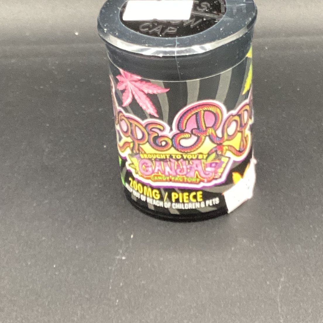 Ganja Candy Factory- Cherry- Dope Rope- 200mg