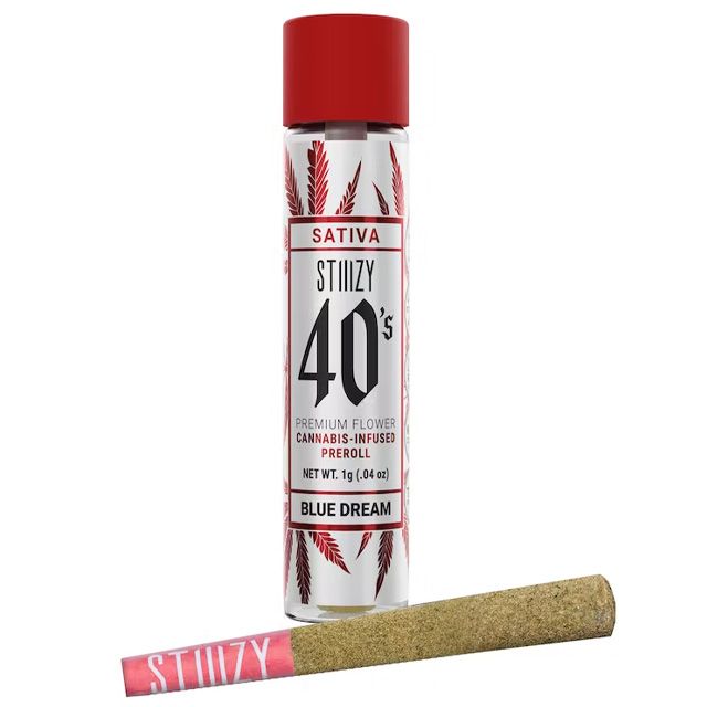 BLUE DREAM - 1G INFUSED PREROLL by STIIIZY THC 40.38%