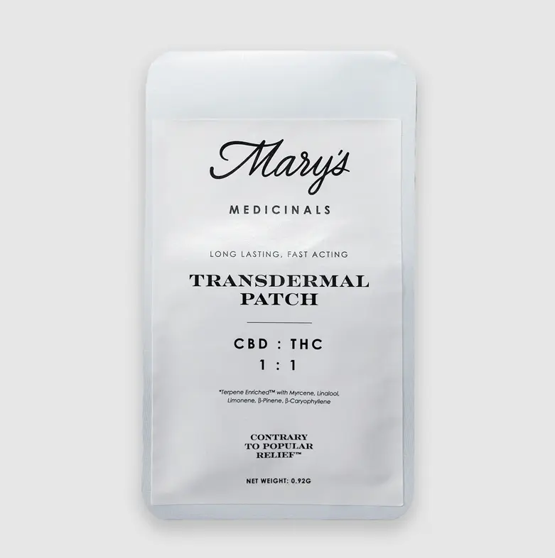 Mary's Medicinals Transdermal Patch 1:1 10mg CBD / 10mg THC