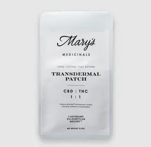 Mary's Medicinals Transdermal Patch 1:1 10mg CBD / 10mg THC