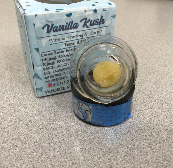 (ColdFire) Vanilla Kush 1G Cured Resin Badder