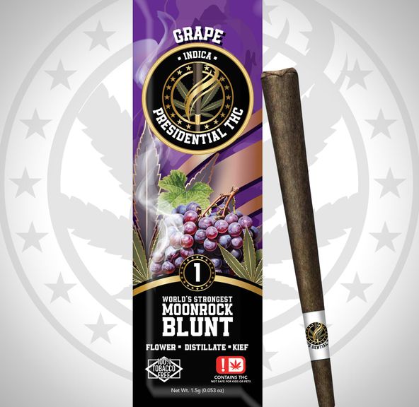 PRESIDENTIAL THC GRAPE MOONROCK BLUNT 1.5G