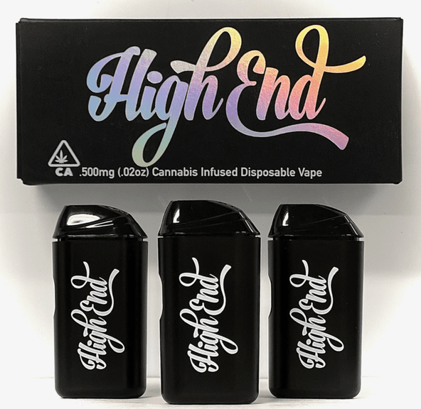 High End - Blackberry Kush - Disposable Vape - .5 gram