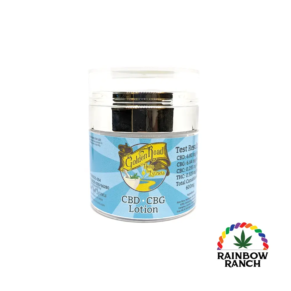 1:1 CBD:CBG Lotion - 600mg - Lemon