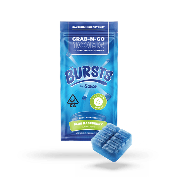 Bursts - THC Gummies (Blue Razz)