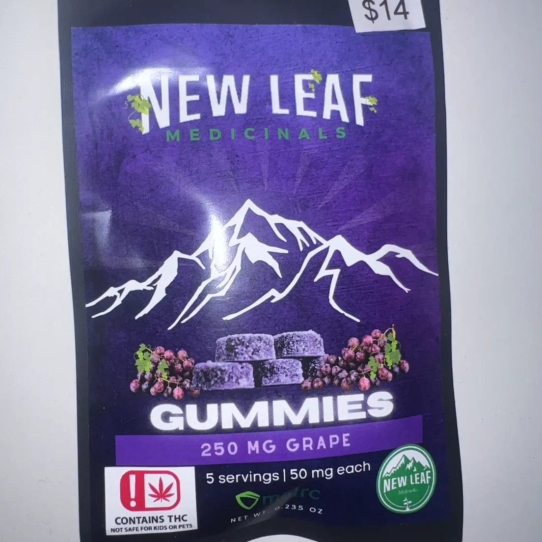 250mg Grape Gummeis