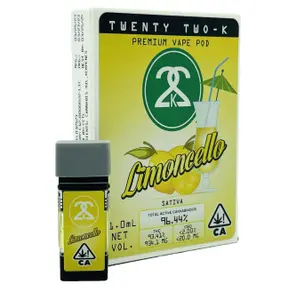 22K | PlugPlay Compatible | Pod | 1g | Distillate | Limoncello