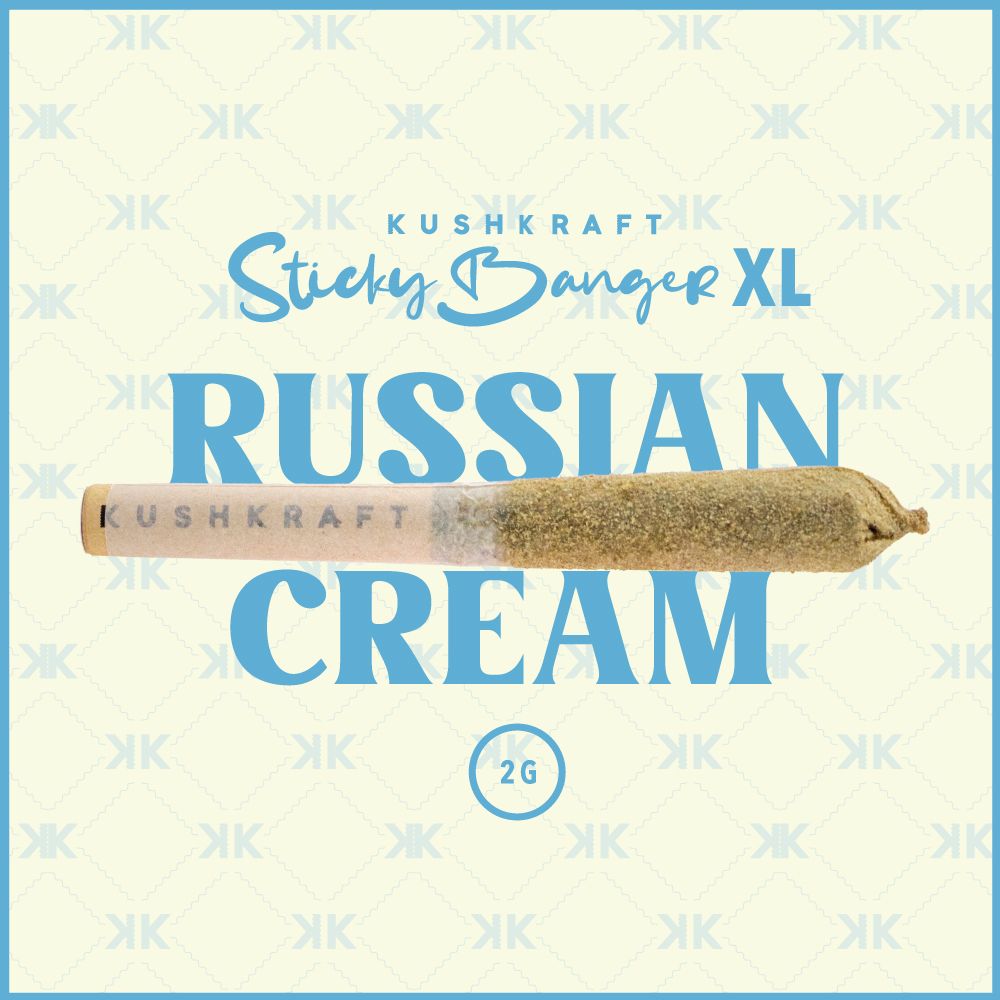 1 x 2G XL Infused Sticky Banger Hybrid Russian Cream by KushKraft