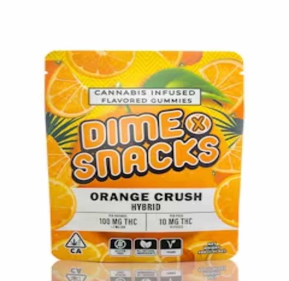 Dime Snacks - Orange Crush Gummies (100mg)