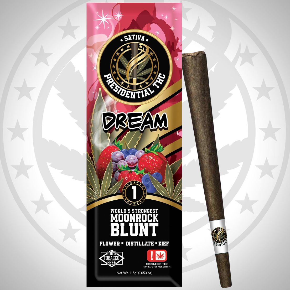 PRESIDENTIAL THC DREAM MOONROCK BLUNT 1.5G