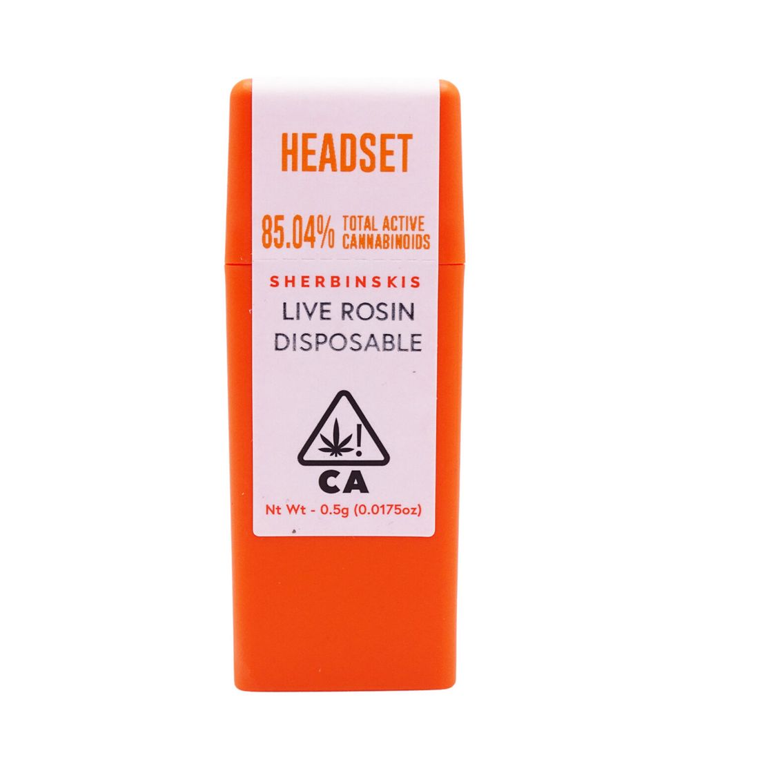 Headset Rosin .5g Disp - Sherbinskis