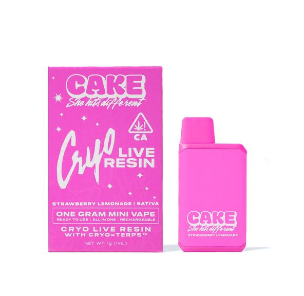 Cake Live Resin AIO Vape Strawberry Lemonade 1g